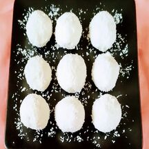 Boules glacées coco noisettes
