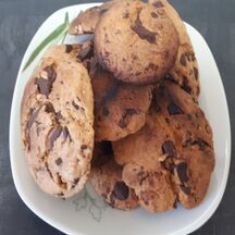 Cookies coco et pépites de chocolat