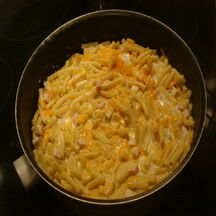 One pot pasta macaroni au poulet & cheddar