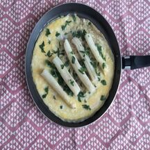 Omelette aux asperges