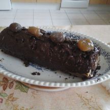 Bûche chocolat aux marrons
