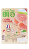 Jambon supérieur avec couenne Carrefour Bio