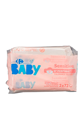 Lingettes bébé Sensitive sans parfum CARREFOUR BABY