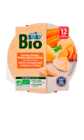 Plat bébé bio carotte, panais, patate douce et dinde dès 12 mois Carrefour my Baby Bio