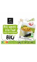 Plat cuisiné riz sauté à la thaï poulet et légumes Bio Madern