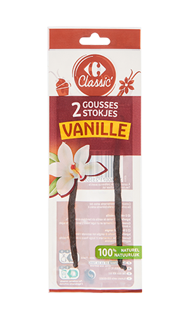 Gousses de vanille - Carrefour - 70 g Produit sujet à dessiccation