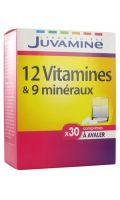 12 vitamines et 9 minéraux Juvamine