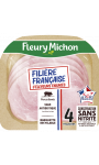 Jambon blanc supérieur sans couenne Filière Française d’Eleveurs Engagés Fleury Michon