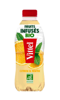Fruits infusés bio citron & menthe Vittel
