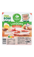 Lardons fumés  Carrefour Classic'