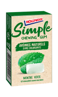 Chewing-gum sans sucres menthe verte Hollywood
