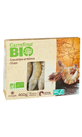 Crevettes entières crues Carrefour Bio