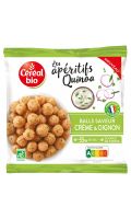 Biscuits apéritifs balls quinoa crème oignon Cereal Bio