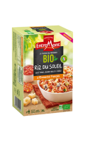 Plat cuisiné Bio riz du soleil sauce tomate, légumes grillés, chorizo & emmental Entremont