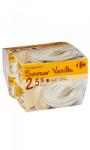 Fromage blanc saveur vanille 2.5% MG Carrefour