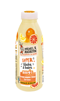 Yaourt à boire super vache à boire boost orange sanguine citron curcuma Michel et Augustin