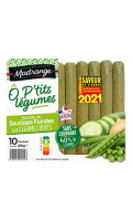 OP\'tits légumes recette de saucisses fumées aux légumes verts sans antibiotiques Madrange