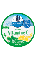 Thon au citron & basilic riche en vitamine C Petit Navire