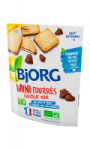 Biscuits Bio mini fourres chocolat noir Bjorg