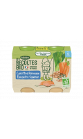 Plats de légumes Carottes Poireaux Epeautre Saumon Les Recoltes Bio Blédina