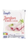 Jambon cuit choix Simpl