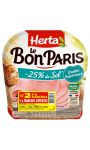 Jambon Le bon Paris -25% de sel sans gluten Herta