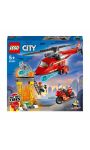 L’hélicoptère de secours des pompiers Lego