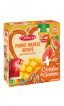 Gourdes pomme mangue goyave sans sucres ajoutés céréales & graines Materne