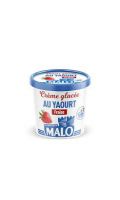 Crème glacée au yaourt a la fraise Malo