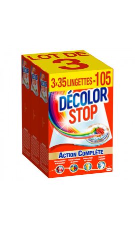 DECOLOR STOP Lingettes anti-décoloration action complète 35