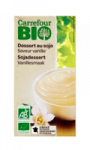 Dessert bio au soja saveur vanille Carrefour Bio