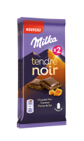 Chocolat tendre noir au caramel Milka