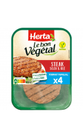 Le bon végétal steak de soja et blé Herta