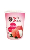 Pot de crème glacée sorbet litchi Wei Ming