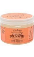 Curling Gel soufflé Coconut & Hibiscus cheveux épais et boucles anti frizz hydratant et br