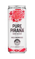 Boisson aromatisée alcoolisée fruits rouges hard seltzer Pure Piraña