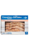 Crevettes sauvages entières crues Carrefour
