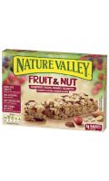 Barres de céréales fruit et nut cranberries raisins amande Nature Valley