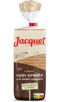 Pain de mie sans croûte à la farine complète sans sucre ajoutés Jacquet