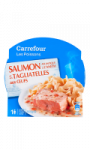 Plat cuisiné saumon Atlantique et tagliatelles Carrefour