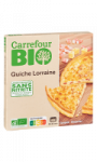 Quiche Lorraine bio surgelée Carrefour Bio