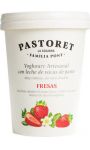 Yaourt crémeux artisanal aux fraises Pastoret