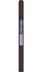 Express Brow Duo Eyebrow Filling, Natural Looking 2-In-1 Pencil Pen + Filling Powder Black