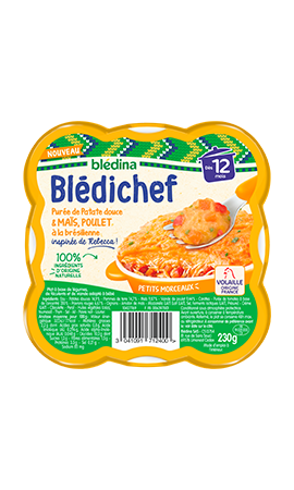 Bledina - Blédichef purée de patates douces maïs dès 12 mois, Delivery  Near You