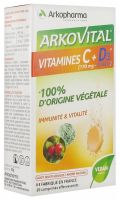 Arkovital Vitamins C + D3 20 Effervescent Tablets Arkopharma