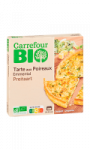 Tarte aux poireaux emmental Carrefour Bio