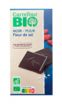 Chocolat noir fleur de sel bio Carrefour Bio
