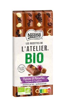 Chocolat au lait noisettes entières torréfiées l'atelier Nestlé - 170g