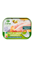 Filets de sardines à l\'huile d\'olive extra vierge Carrefour Extra