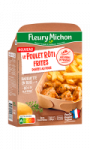Plat cuisiné poulet rôti frites au four Fleury Michon